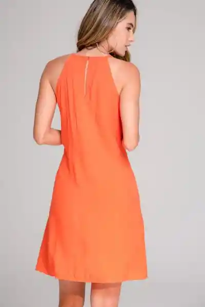 Vestido Prana Color Naranja Talla L Ragged