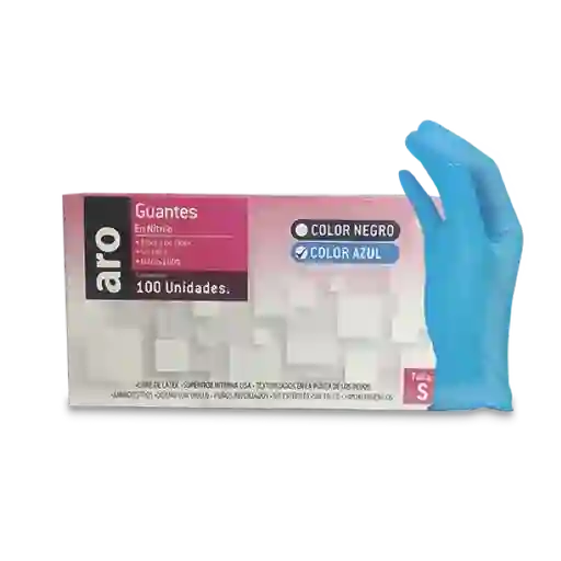Aro Guante Nitrilo Azul Talla L