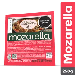 Alpina Queso Mozarella Bloque 250 g