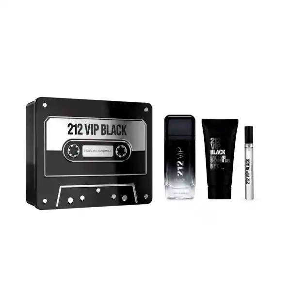 Carolina Herrera Fragancia 212 Vip Black 100ml+sg100ml+mgs