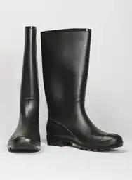 Botas Pvc Para Mujer Negro Talla 40 People