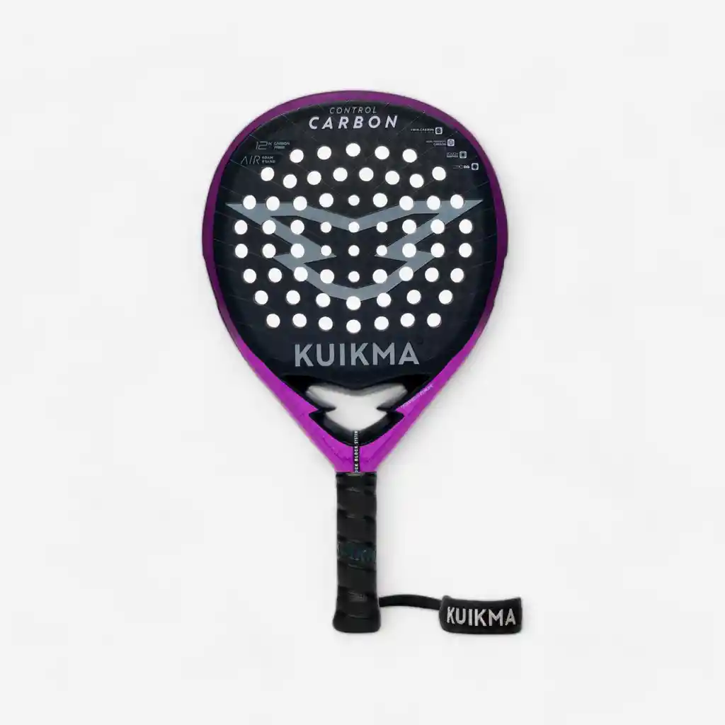 Pala de Pádel Para Adulto Kuikma Control Carbon - Morado/negro
