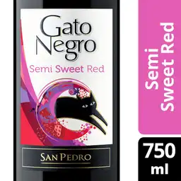Gato Negro Vino Tinto Semi Sweet Rojo