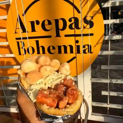 Arepa de huevo de codorniz