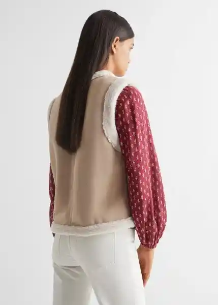 Chaleco Sheep Beige Talla 20 Niñas Mango