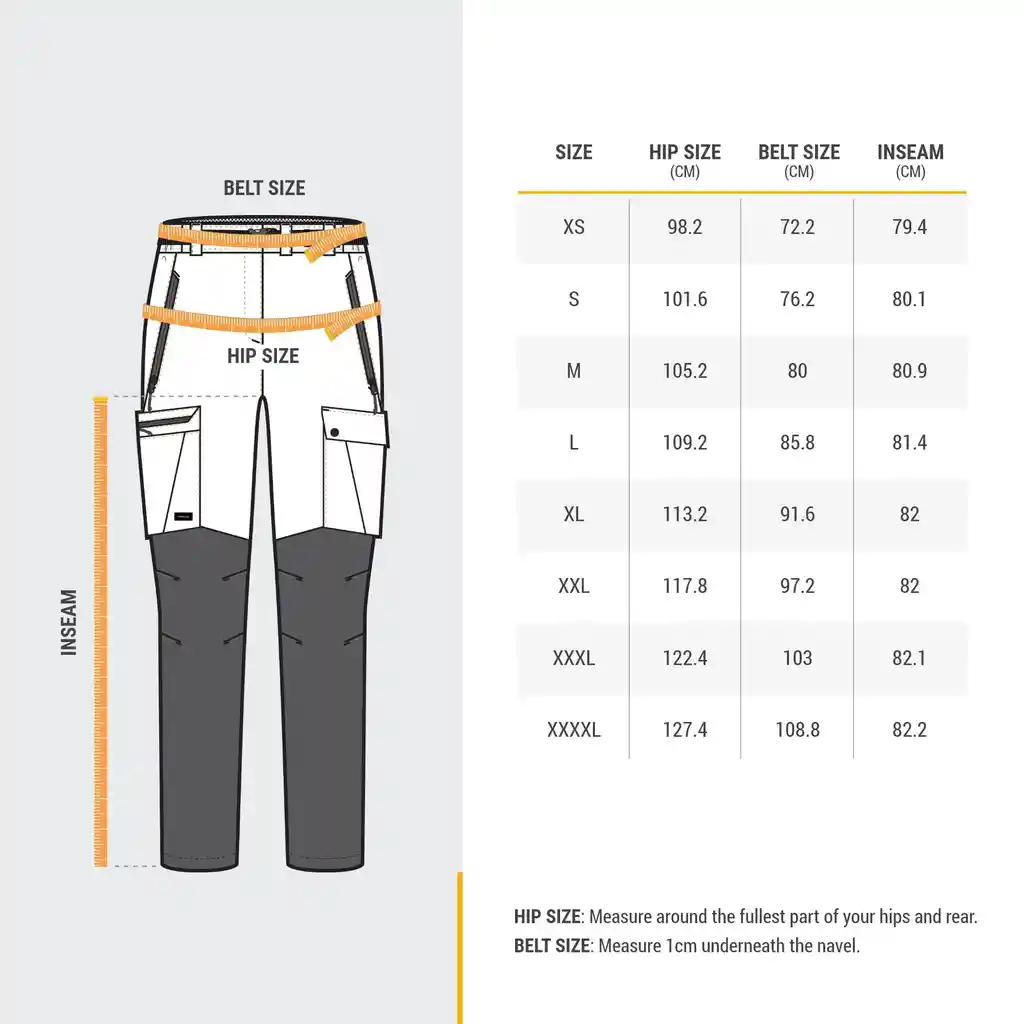 Pantalón de Trekking Mujer Forclaz Mt500 Gris