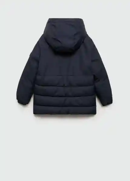 Abrigo Anorak Enzo Navy Talla 06 Niños Mango