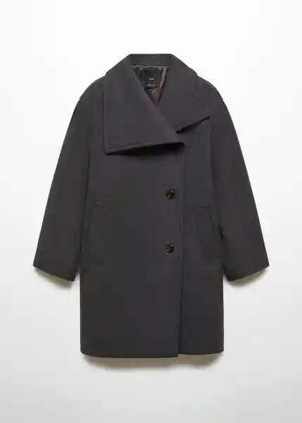 Abrigo Conguito Gris Talla 18 Mujer Mango