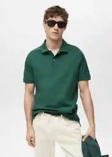 Camiseta Polo Rea Botella Talla S Hombre Mango