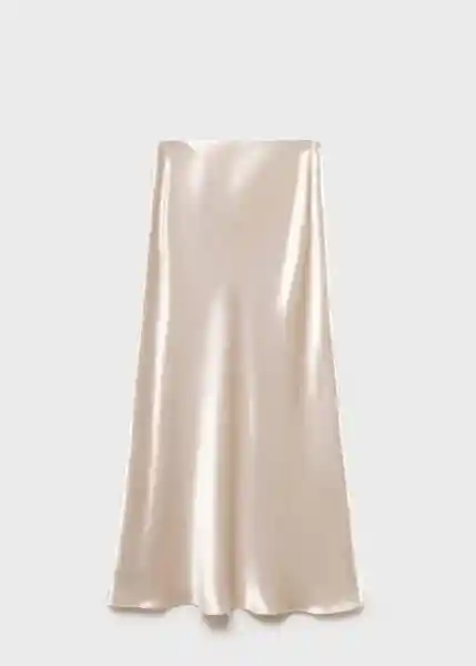 Falda Cosmo Plata Talla M Mujer Mango