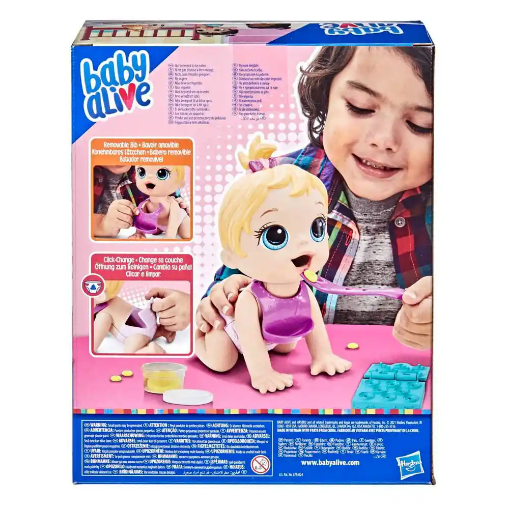 Baby Alive Muñeca Hora de Comer Rubia