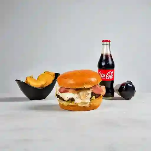 Hamburguesa con Salsa Champiñones