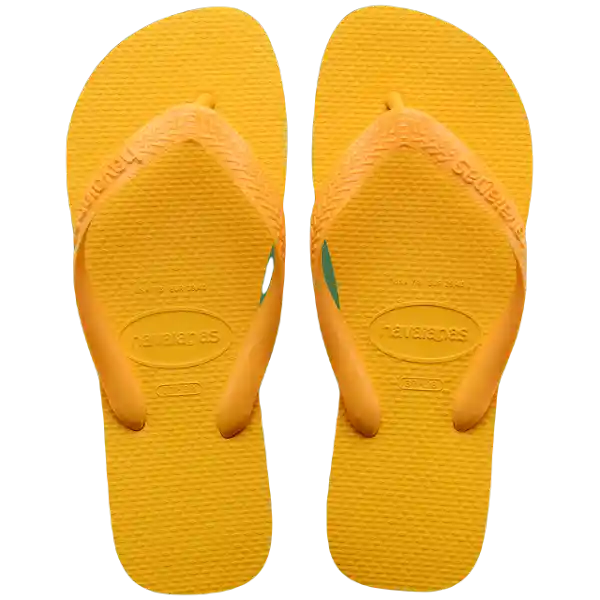 Sandalias Top Amarillo Oro Talla 42 4000029 Havaianas