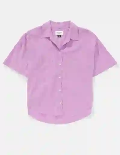 Camisa Mujer Morado Talla: SMALL 6065500 American Eagle