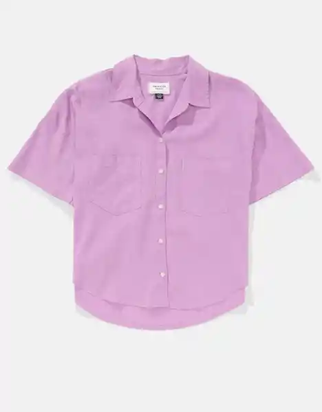 Camisa Mujer Morado Talla: SMALL 6065500 American Eagle