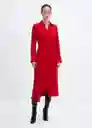 Vestido Bilma Rojo Talla M Mujer Mango