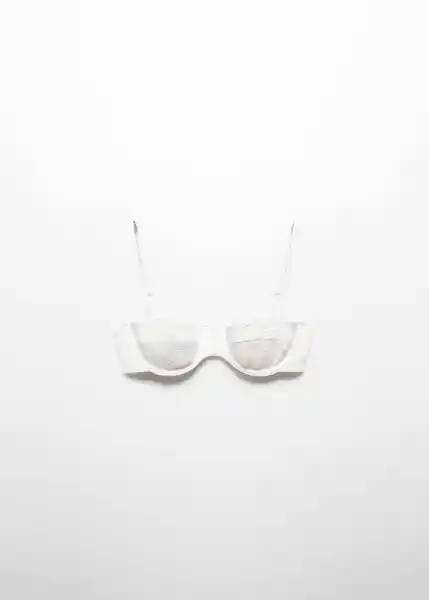 Top Bikini Adaya Mujer Blanco Talla M Mango