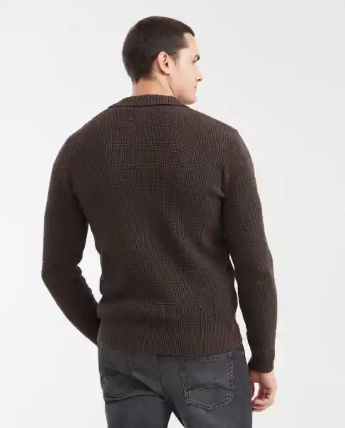 Suéter Tejido Refined Café Tostado Medio Talla M Chevignon