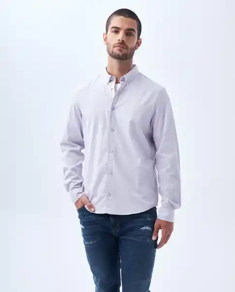 Camisa Hombre Morado Talla S 812F502 Americanino