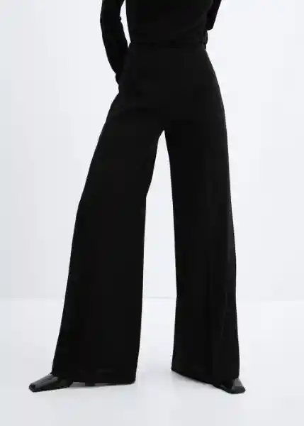 Pantalón Justo Negro Talla 44 Mujer Mango