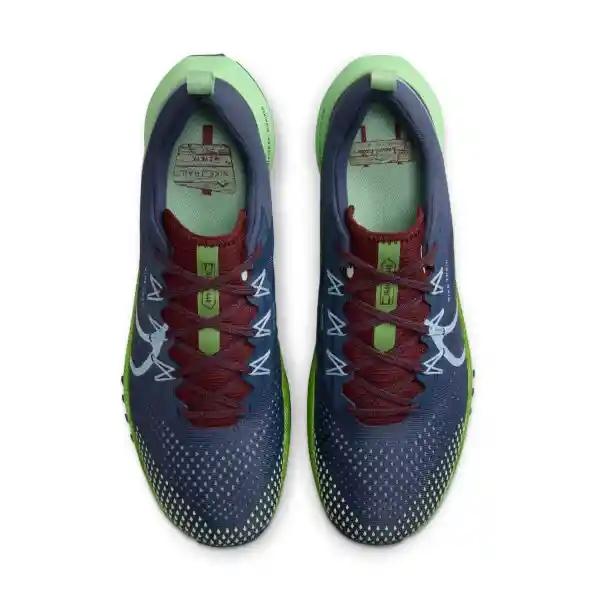 Nike Zapatos React Pegasus Trail 4 Azul Para Hombre Talla 7