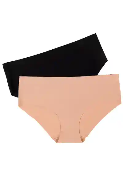 Lili Pink Pack Panty Hípster Negro Piel Talla XL Ref.Lc-003Ib