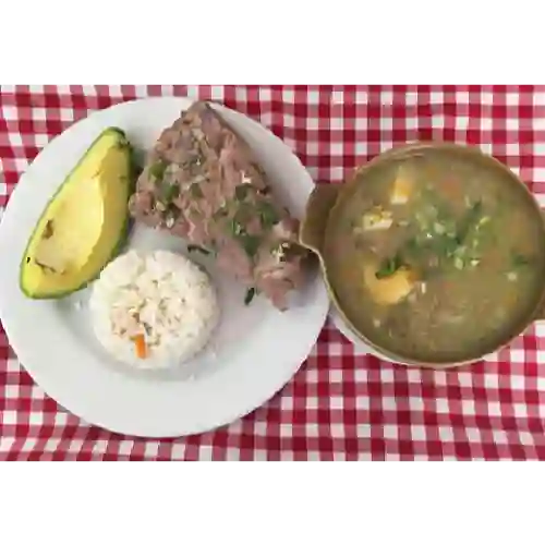 Cuchuco con espinazo