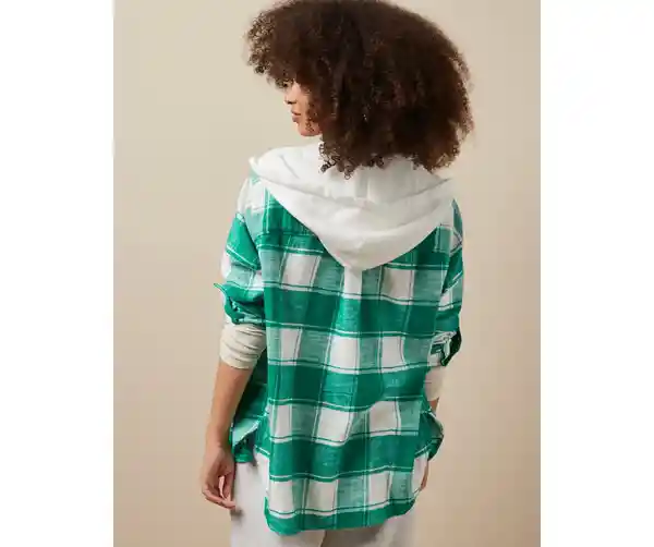 Camisa Mujer Verde Talla XX-Small American Eagle