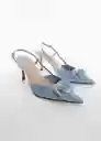 Zapatos Fran Azul Talla 39 Mujer Mango