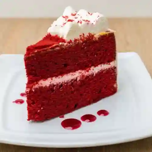 Porción de Torta de Redvelvet