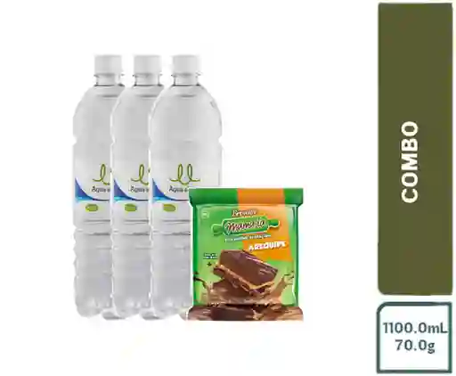Combo Brownie Mama-Ia Arequipe + Agua Sin Gas Carulla