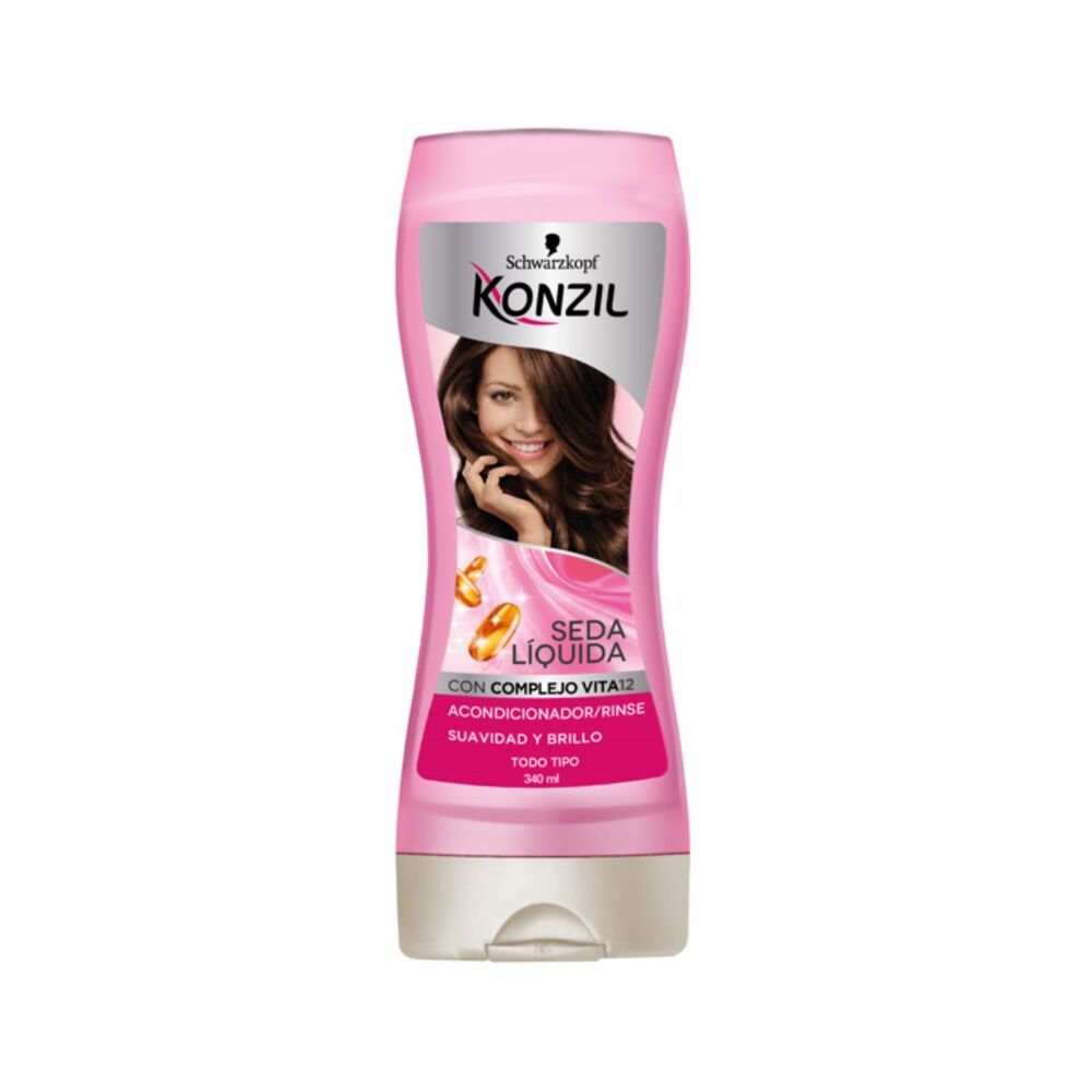 Acondicionador Konzil Suavidad Y Brillo Seda Liquida 340Ml