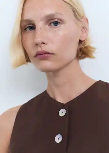 Top Nina-H Marrón Talla XL Mujer Mango