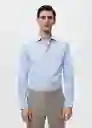 Camisa Emérito Celeste Talla L Hombre Mango