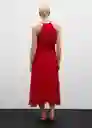 Vestido Nicel Rojo Talla XS Mujer Mango