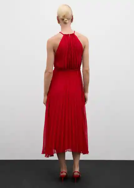 Vestido Nicel Rojo Talla XS Mujer Mango