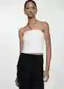 Top Margot Blanco Talla XS Mujer Mango