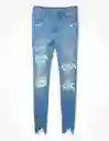 Jean High-rise Jegging Azul Talla 8 Long Mujer American Eagle