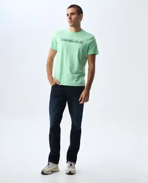 Camiseta Hombre Verde Talla M 841G000_VER130117 Americanino
