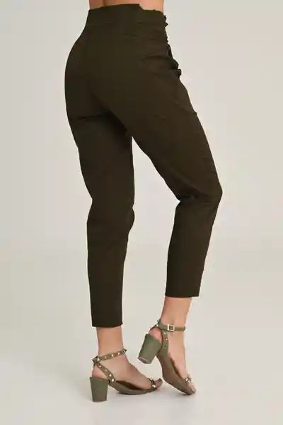 Pantalón Soho Color Verde Militar Talla 10 Ragged