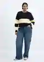 Buzo Jersey Abril Navy Talla S Mujer Mango