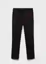 Pantalón Malu5 Negro Talla 38 Mujer Mango