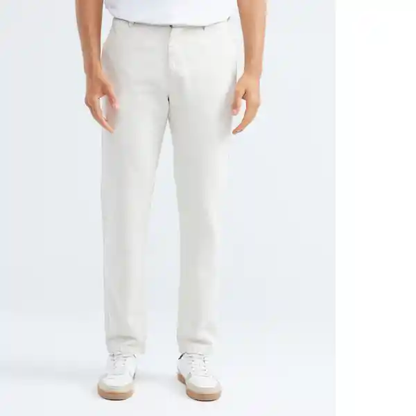 Regular Linen Pants Crudo Creme Claro Talla 36 Hombre Chevignon