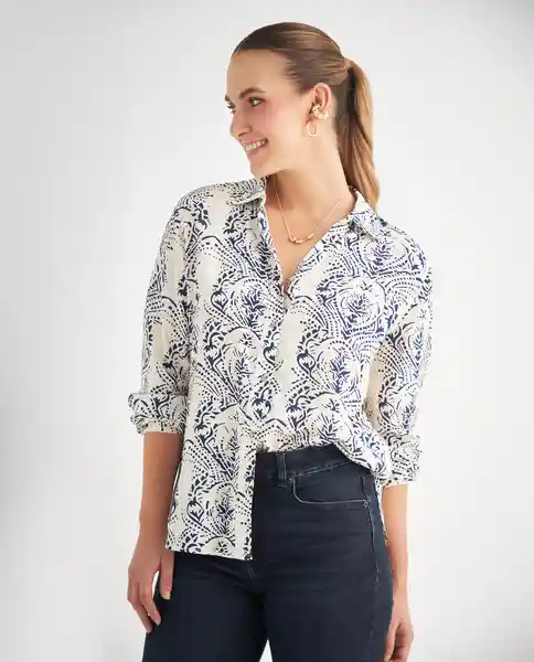 Camisa Crudo Nevisca Claro Talla M 619F055 Esprit