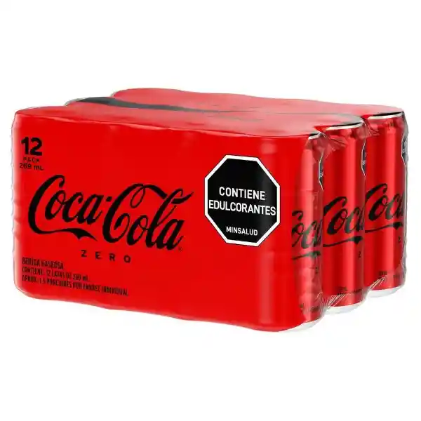 Gaseosa Coca-Cola Zero 269Ml X 12 Unds