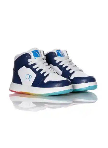 Ocean Pacific Tenis de Niño Color Azul / Blanco Talla 32