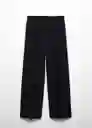 Pantalón Jordan Negro Talla 34 Mujer Mango