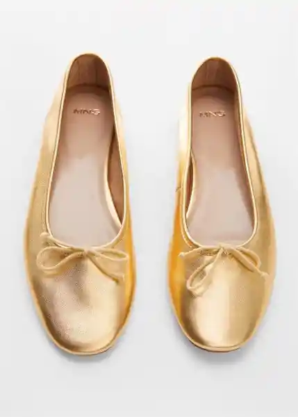 Zapatos Baila Oro Talla 42 Mujer Mango