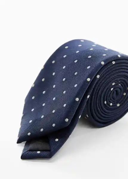 Corbata Dots7 Navy Talla 99 Hombre Mango