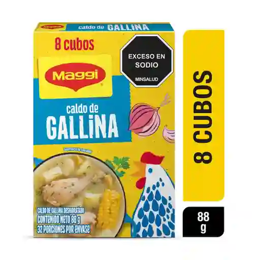 Caldo de Gallina Maggi Cubos 88 g